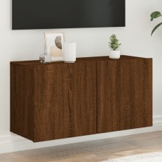 vidaXL Comodă TV de perete, stejar maro, 80x30x41 cm 836964