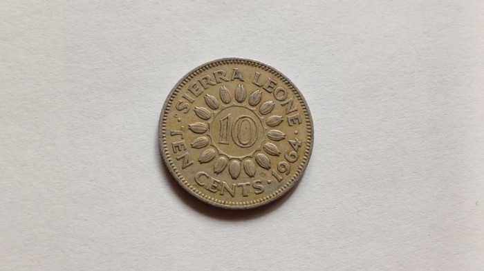 Siera Leone-10 cents 1964