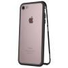 Pachet Valentines Day, Doua Huse Apple iPhone 7 Plus Magnetice Full Cover Black, cu spate de sticla securizata premium + doua folii de sticla, MyStyle