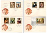 UNGARIA 1968, FDC, Arta, Pictura, Europa