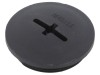 Capac de Protecție Negru Poliamidă 8mm IP56