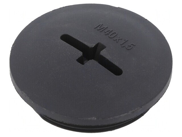 Capac de Protecție Negru Poliamidă 8mm IP56