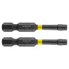 Set 2 Biti Impact GRAPHITE TX25 x 50mm, Prindere 1/4&quot;, Otel S2, Rezistenti, Zona Torsiune, HardWork ToolsRange