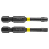 Set biti de impact TX25X50mm 1/4&quot; 2buc. GRAPHITE 56H526 HardWork ToolsRange