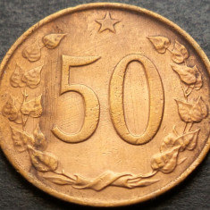 Moneda 50 HALERU - RS CEHOSLOVACIA, anul 1965 * cod 3177 = excelenta!