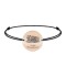 Doxa - Bratara personalizata snur profesoara din argint 925 placat cu aur roz