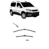 Cumpara ieftin Set stergatoare auto PEUGEOT RIFTER 2018-2023, pentru parbriz, Valeo Silencio