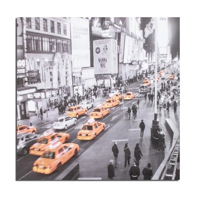 Tablou canvas, New York, Yellow cab 2, 60x60cm, gata de agatat pe perete foto