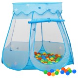 Cumpara ieftin Cort de joaca pentru copii cu 250 bile, albastru, 102x102x82 cm