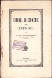 954SPN Sinodul III ecumenic din Efes, Mihălcescu, 1931 semnătura Ștefan Meteș