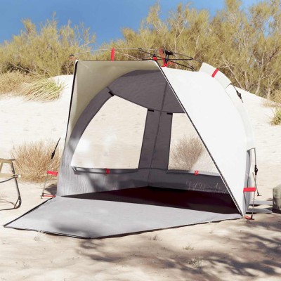 vidaXL Cort camping 2 persoane gri impermeabil setare rapidă foto