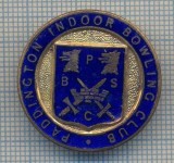 AX 303 INSIGNA BOWLING -PADDINCTON INDOOR BOWLING CLUB -MAREA BRITANIE