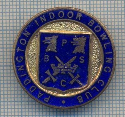AX 303 INSIGNA BOWLING -PADDINCTON INDOOR BOWLING CLUB -MAREA BRITANIE foto