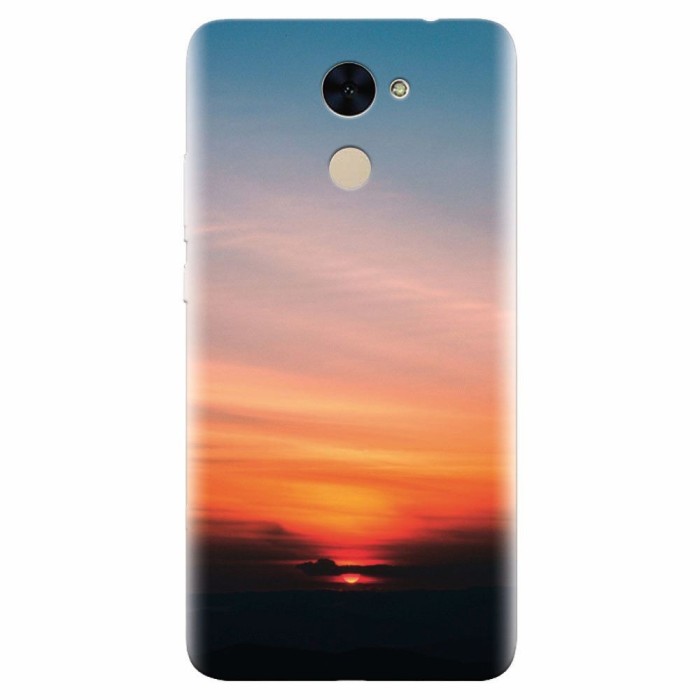 Husa silicon pentru Huawei Enjoy 7 Plus, Calm Clouds