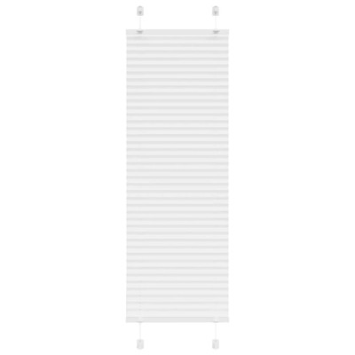 Jaluzea plisata alb 40x100 cm Latime tesatura 39,4cm poliester foto