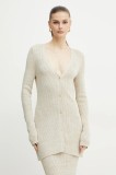 BOSS cardigan femei, culoarea bej, 50534146