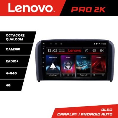 Navigatie Volvo S80 2004-2006 Lenovo Kit-S80 8 core QLED 2K 4+64 360 Android Waze USB Navigatie Internet Youtube Radio CarStore Technology foto