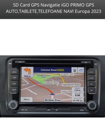 SDCard GPS Navigatie iGO PRIMO GPS AUTO,TABLETE,TELEFOANE GPS NAVI Europa 2023 foto