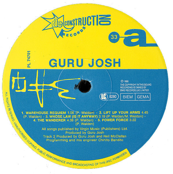 Guru Josh - Infinity (Vinyl)