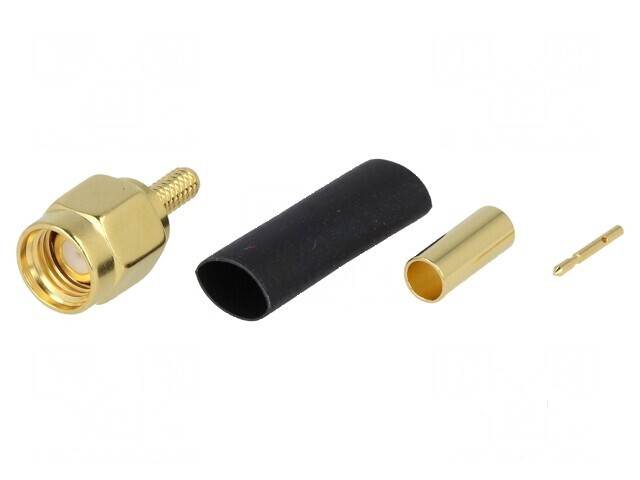 Conector SMA mufă tată drept 50&Omega; aurit pentru cablu PTFE