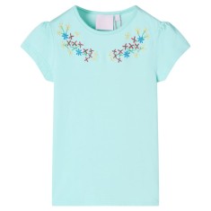 Tricou pentru copii, turcoaz deschis, 92 11334