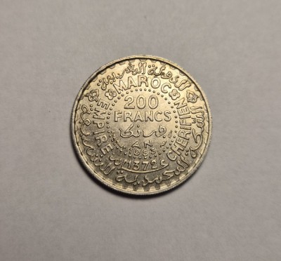 Matoc 200 Franci Francs 1953 UNC foto