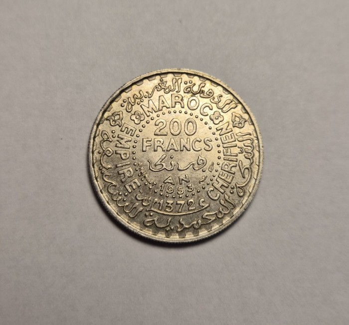 Matoc 200 Franci Francs 1953 UNC