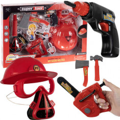 Set de Jucărie pentru Micul Constructor - Echipament de Protecție și Unelte