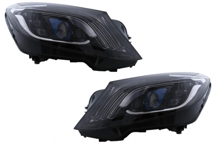 Faruri Full LED Mercedes S-Class W222 (2013-2017) Facelift Design Semnal Dinamic Performance AutoTuning