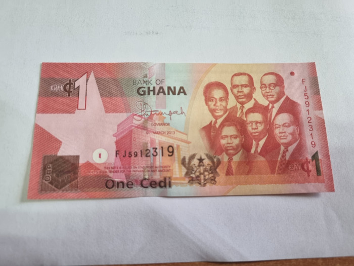 bancnota ghana 1c 2013