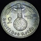 Germania Nazista 2 reichsmark 1938 G argint