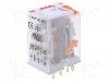 Releu electromagnetic, 6V DC, 6A, 4PDT, serie R4N, RELPOL - R4N-2014-23-1006-WTLD