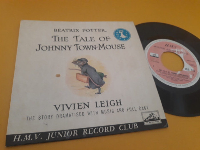 VINIL BEATRIX POTTER-THE TALE OF JOHNNY TOWN-MOUSE 1960 DISC STARE FB