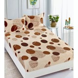 Cumpara ieftin Husa de pat cocolino cu elastic + 2 fete de perne pentru pat dublu -JO937