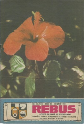Revista Flacara Rebus nr. 12 / 15 iunie 1988 foto
