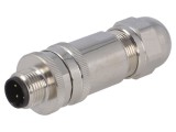 Mufă M12 4 PIN tată Ethernet IP67 dreaptă 250V