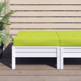 Pernă de taburet din paleți, verde aprins, material textil