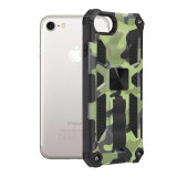 Cumpara ieftin Husa iPhone 7 8 SE 2, SE 2020 SE 3, SE 2022 Antisoc Cu Inel Stand Army TechBlzr, Techsuit