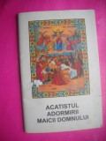 HOPCT CARTE-ACATISTUL ADORMIRII MAICII DOMNULUI -64 PAG-CARTICICA DE BUZUNAR