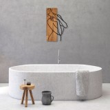 Cumpara ieftin Tablou din lemn si metal MA Nuc 36x58 cm