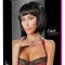 Peruca neagra, scurta, ajustabila Black Bob Wig