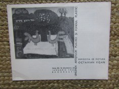 Octavian Vișan, catalog, Expoziția de pictură, ian. 1966, București
