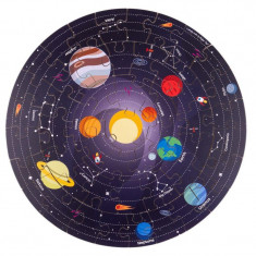 Puzzle de podea 360° Sistemul solar, 50 piese, dezvolta abilitati kinestezice, piese mari