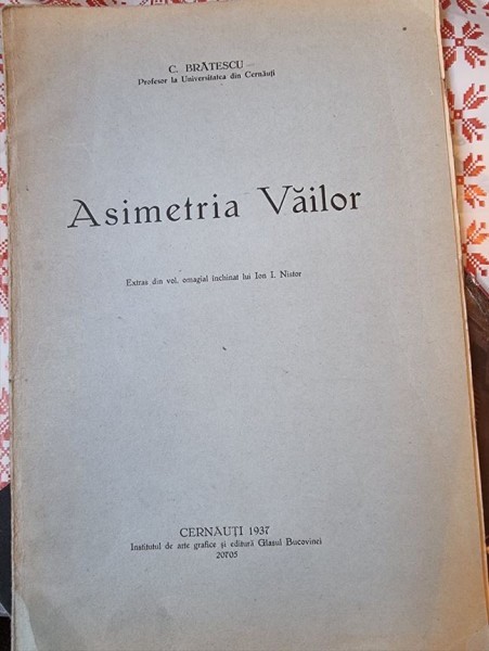 C. Bratescu - Asimetria Vailor