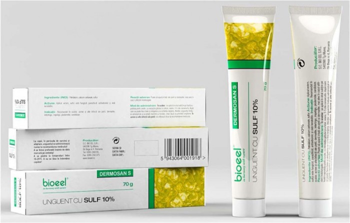 UNGUENT CU SULF 10% 70GR DERMOSAN S