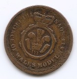 Marea Britanie - Jeton -1/2 Suveran 1872 - Victoria, Alama, 19,4 mm,