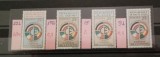 Niger, Colonii franceze 1960 - Omnibuse , 1 an Consiliul de colaborare economica, 4 colonii franceze, serii de cate 1 valoare , dantelate , MNH, Organizatii internationale, Nestampilat