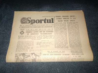 ZIARUL SPORTUL 16 FEBRUARIE 1984 foto