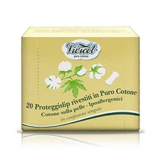 Protej slip ultra subtire din bumbac bio, hipoalergenic (20 buc) - VIVICOT Puro Cotone