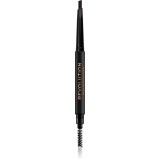 Makeup Revolution Duo Brow Definer creion spr&acirc;ncene precise culoare Dark Brown 0,25 g